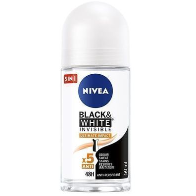 Nivea Invisible Ultimate Impact Antitranspirant Roll-On, 50ml