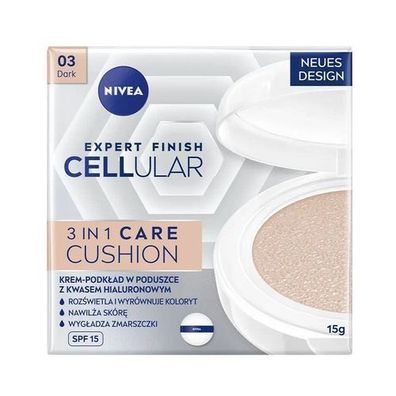 Nivea Cellular Expert Finish Creme-Foundation SPF15 Dunkel, 15ml