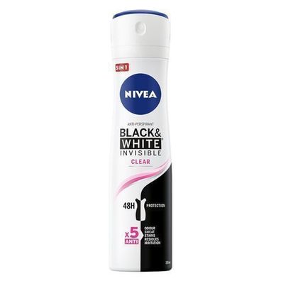 Nivea Antitranspirant Black&White Invisible Klar, 150 ml