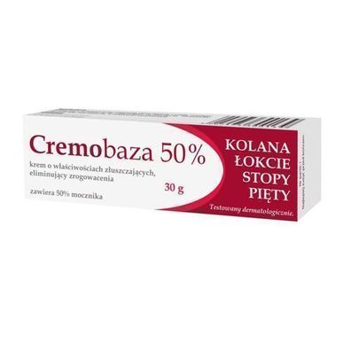 Cremobaza 50% Urea Fettcreme fuer Haut, 30 g