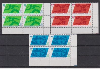 Berlin 1980 postfrisch 4er Block Ecke unten rechts MiNr. 631-623 Für den Sport