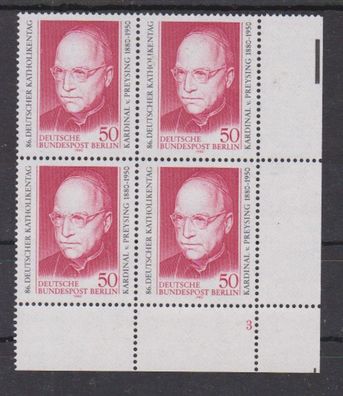 Berlin 1980 postfrisch 4er Block Ecke unten rechts MiNr. 624 Deutscher Katholikentag