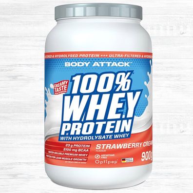 Body Attack 100% Whey Protein 900g Dose