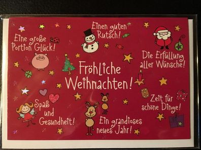 Kleine Weihnachtskarte - Fröhliche Weihnachten