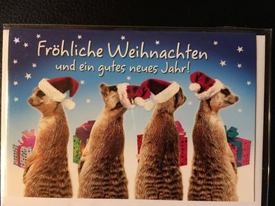 Kleine Weihnachtskarte incl. Umschlag Größe: 12 x 8 cm