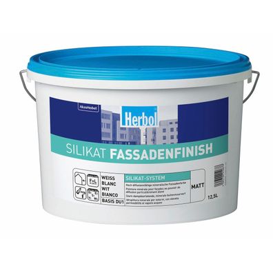 Herbol Silikat FassadenFinish 12,5 Liter weiß