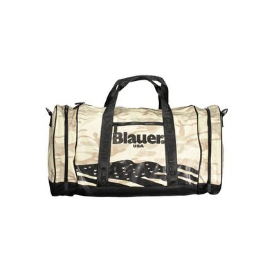 Blauer Beige Polyester Handbag