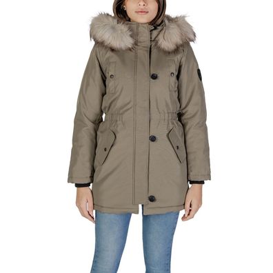 Only Green Polyester Parka
