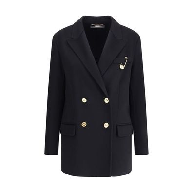 Versace Black Cashmere Coat