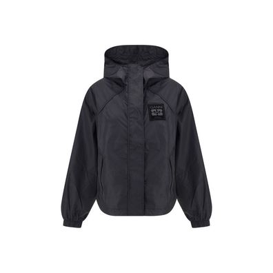 Ganni Black Nylon Shell Jacket