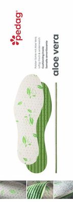 pedag Aloe Vera Einlegesehle, Polstersohle mit Latex + Mikrofaser