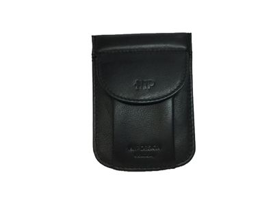 Lederglockenschlüsseltasche mit Federverschluss Schnappverschluss