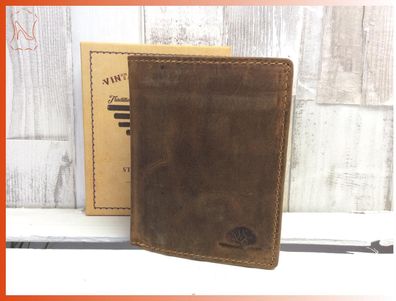 Fettlederbrieftasche Lederbrieftasche Vintage braun bags for living