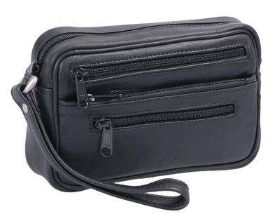 schwarze Herrengelenktasche Leder, 1 Hauptfach Herrentasche
