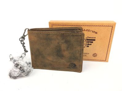 Herrenbörse mit Kette Fettleder Vintagebörse Bikerbörse