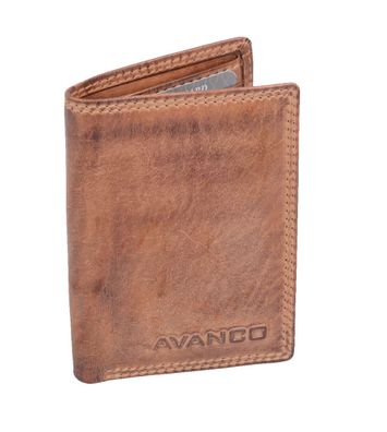 Kreditkartenetui aus schattiertem Leder EC-Kartenetui mit Reißverschlussfach und Sch