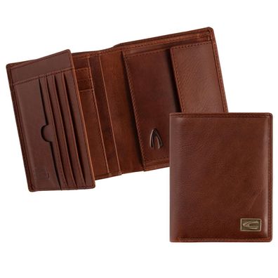 camel active Herrenbörse Brieftasche Ledergeldbörse hochformat mittelbraun cognac jap