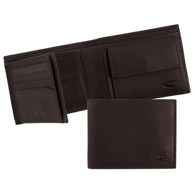 camel active Scheintasche Geldbörse Herrenbörse querformat, Leder braun brown thai