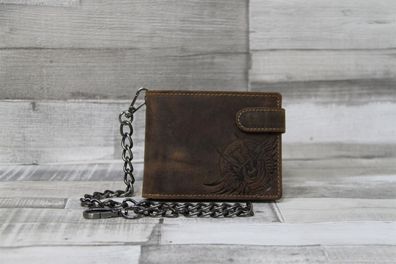 Greenburry Vintage Scheintasche 2tlg. Skull RFID mit Kette