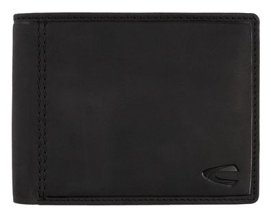 camel active Scheintasche Geldbörse Herrenbörse querformat, Leder schwarz black vietn