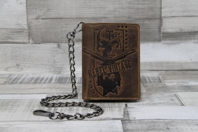 Greenburry Vintage Rebel-Skull wallet Kombibörse