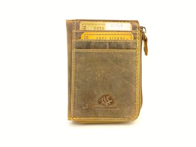 Greenburry Vintage original Karten RV-Münzbörse brown