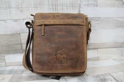 Greenburry Vintage Flapzip Tasche Stag-3