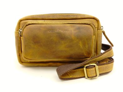 Greenburry Vintage Leder Bauchtasche braun 20cm