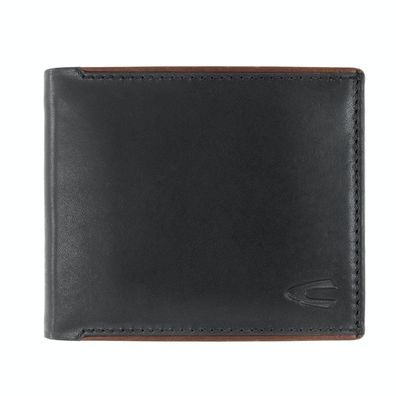 camel active Scheintasche Geldbörse Herrenbörse querformat, Leder schwarz black cruis