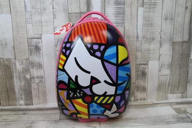 Heys Kindertrolley/-Rucksack Set Hartschale Kunst Katze