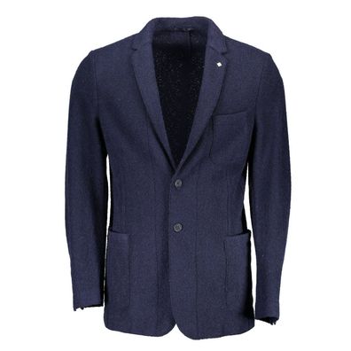 Gant Blu Wool Men Jacket
