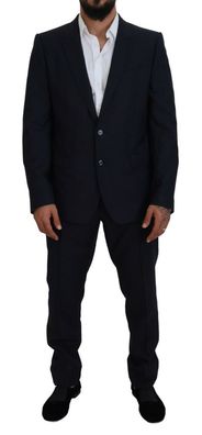 Dolce & Gabbana Blue Single Breasted 2 Piece Martini Suit