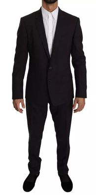 Dolce & Gabbana Purple Martini Wool Stretch 2 Piece Suit