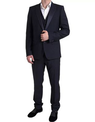 Dolce & Gabbana Black 3 Piece Single Breasted Martini Suit