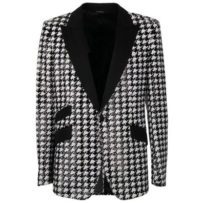 Dolce & Gabbana Black Polyester Blazer
