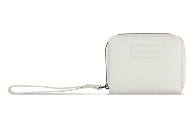 bugatti Damengeldbörse "Elsa" Reißverschluss-Damenbörse weiß Leder