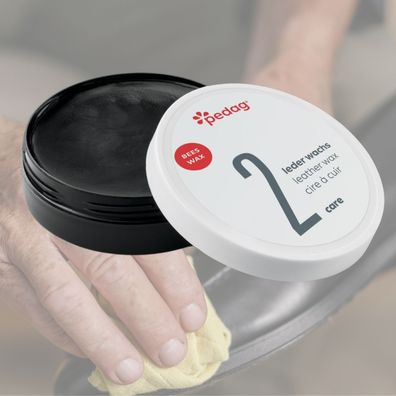 pedag Leder Wachs - Lederfett mit Bienenwachs 100 ml, schwarz