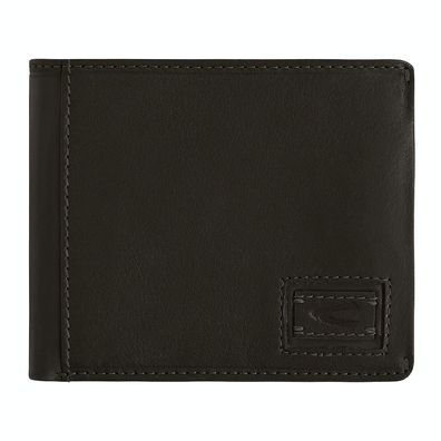 camel active Scheintasche Geldbörse Herrenbörse querformat, Leder schwarz black dust