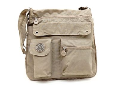 Bag Street' Crincle Shoppertasche, viele VT, 1 Henkel, stone