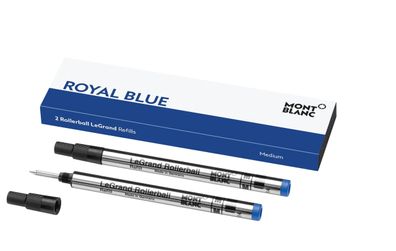 2x Montblanc® 128228 Tintenrollermine LeGrand - M, royal blue