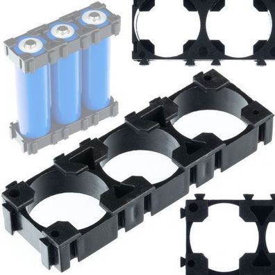 Rosfix Batteriehalter 1x3 – für 3x 18650 Zellen | Kunststoffgehäuse