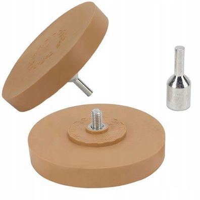 Rosfix Gummischeibe 90 mm – Klebstoffentferner mit Adapter | 4000 U/min