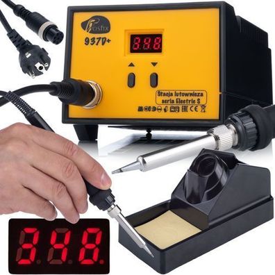 Rosfix Lötstation 937D+ 60W – LCD Display, ESD Safe | 200–480°C, 900M-T