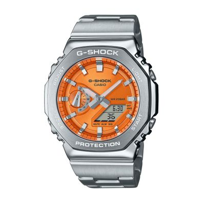Casio G-Shock Uhr Herren GM-2110D-4AER Edelstahl, Resin, Orange