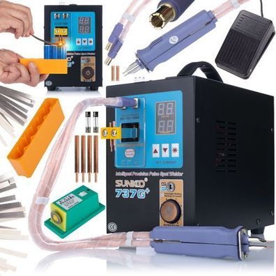 Sunkko Punktschweißgerät 737G+ – 4,3 kW LCD Steuerung | 0,15–0,35 mm