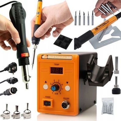 Rosfix Set Heißluft-Lötstation 858D + OP60W Kolben | 700W, 100–500?°C