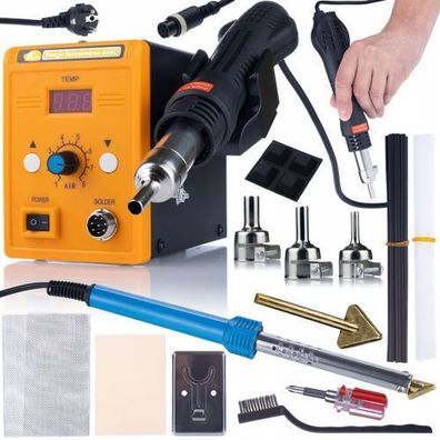 Rosfix Set Lötstation 858D + Lötkolben 80W – 700W Hot-Air | Zubehör inkl