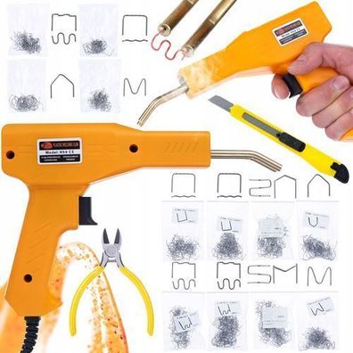 Rosfix Kunststoff-Schweißgerät Set – 1000 Klammern | 230V, 50W, 750°C
