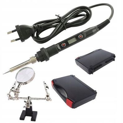 Rosfix Set Lötkolben OC80W mit Lupe & Koffer – 80W, 180–500°C, ESD Safe