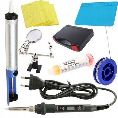 Rosfix Set Elektronik-Lötstation 80W – 180–500°C | mit Zubehör & Koffer